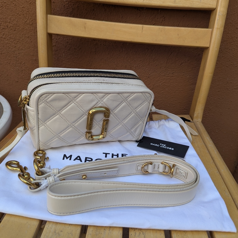 Marc Jacobs ivory Quilted Women's Bag